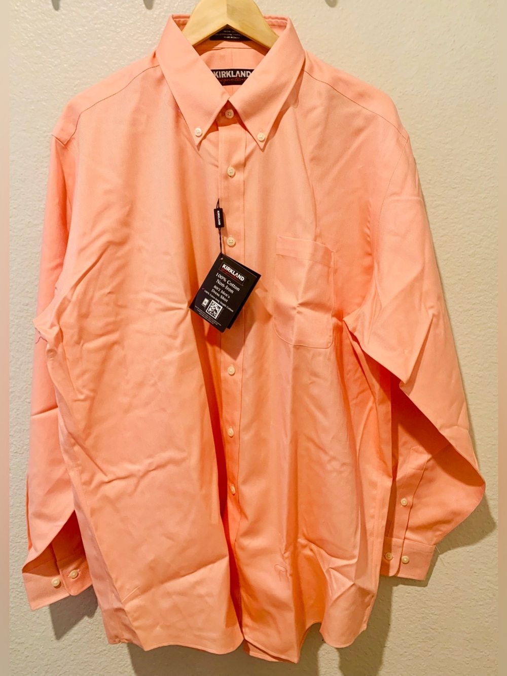Kirkland Signature Coral Button-Down Shirt